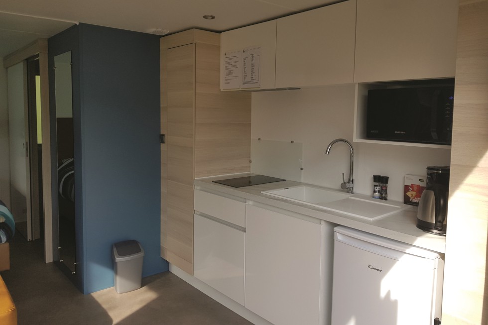 Kitchenette hotelkamer in Gasselte