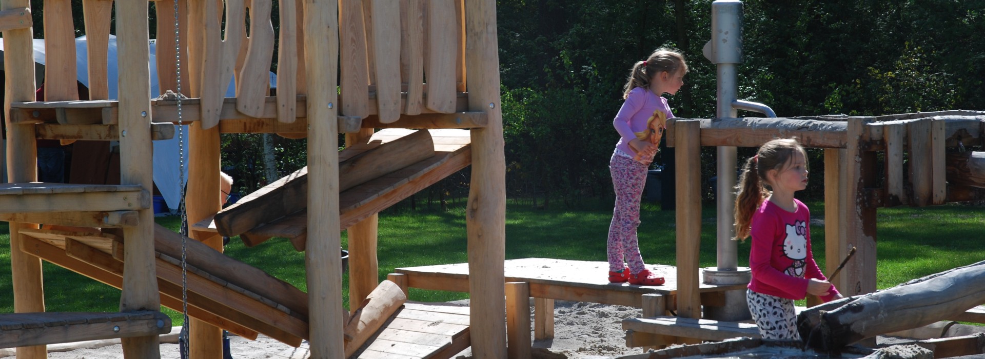 Zand- en water speelplaats