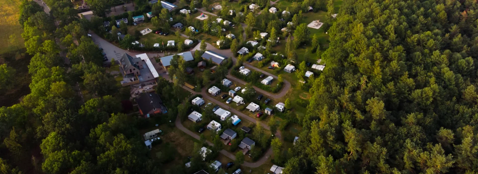 Luchtfoto camping de berken