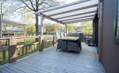 Chalet 6-persoons de luxe in Drenthe