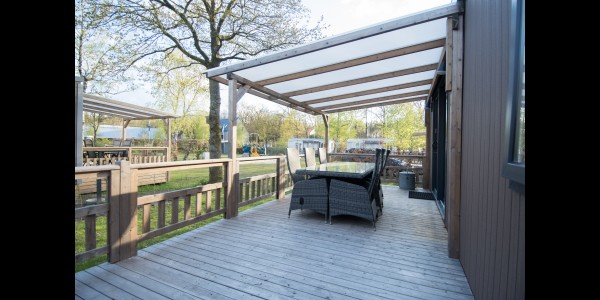 Chalet 6-persoons de luxe in Drenthe