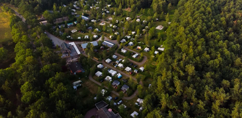 Luchtfoto camping de berken
