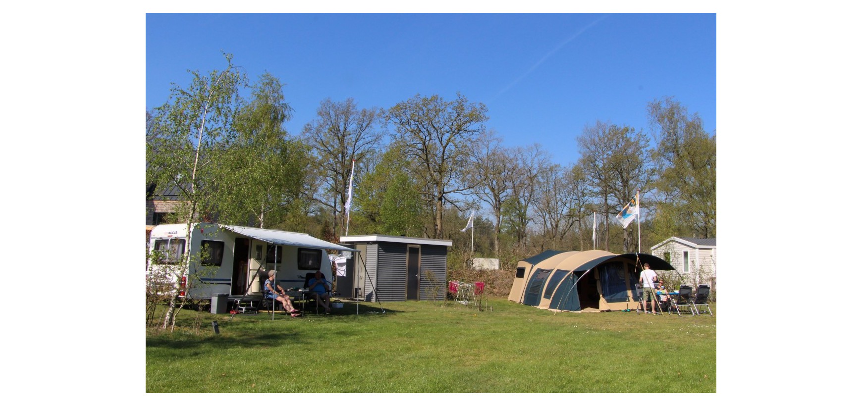 keten Ongemak alcohol Comfortplaats met privé sanitair in Drenthe - Camping de Berken