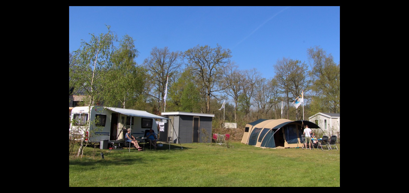 keten Ongemak alcohol Comfortplaats met privé sanitair in Drenthe - Camping de Berken