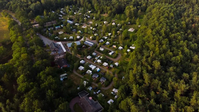 Luchtfoto camping de berken