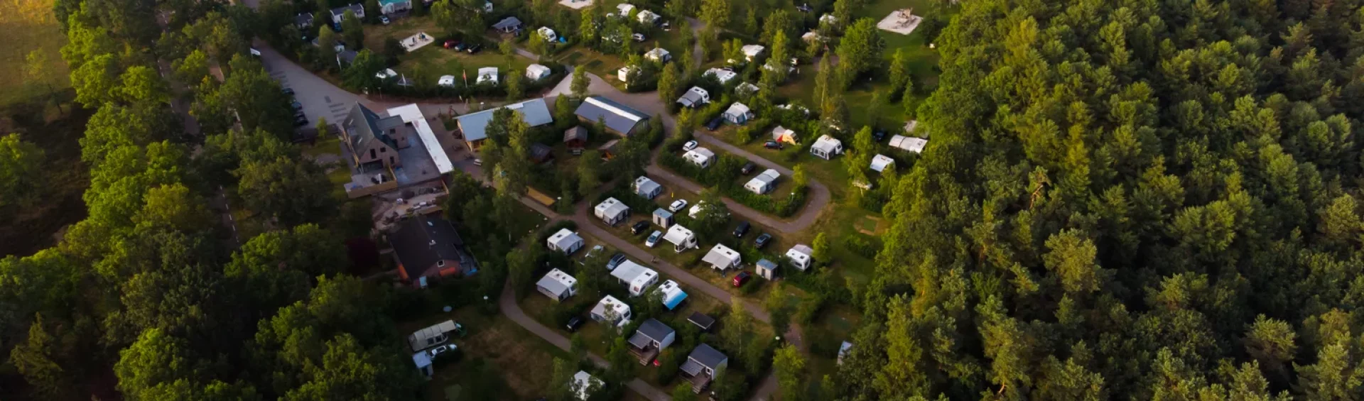 Luchtfoto camping de berken