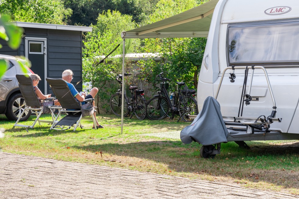 Kampeerplaats met prive sanitair in Drenthe